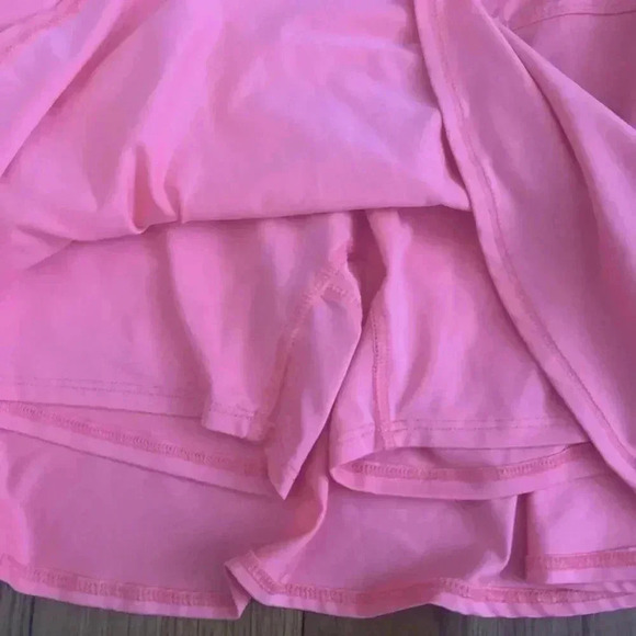 Lucky in Love Women's Coral Ruched Tennis Pickleball Skorts Size XS - Picture 3 of 6